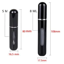 8/5ml Perfume Atomizer Portable Liquid Container For Cosmetics Traveling Mini Aluminum Spray Alcochol Empty Refillable Bottle